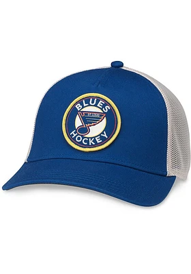 St Louis Blues Retro Valin Trucker Adjustable Hat - Blue
