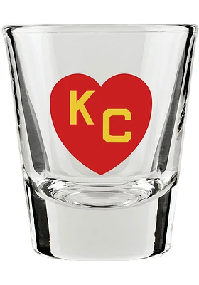 Kansas City Monarchs 1.5 OZ Red Heart KC Shot Glass