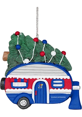 Kansas Jayhawks Camper Ornament - Blue
