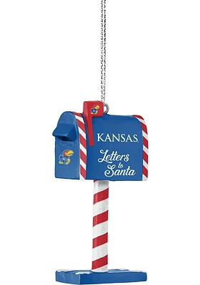 Kansas Jayhawks Mailbox Ornament - Blue