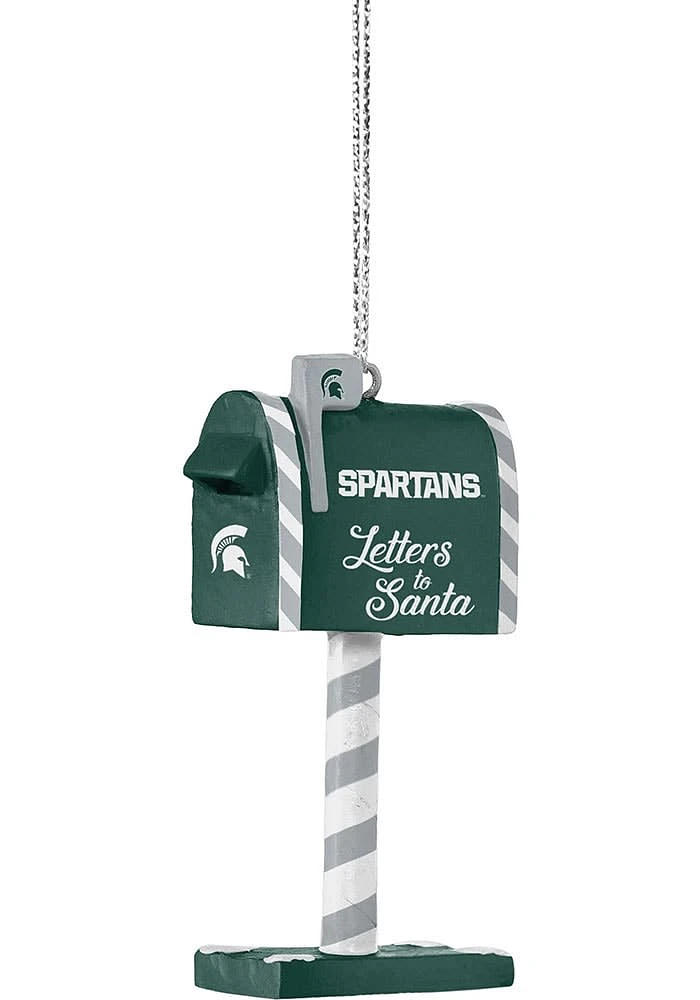 Michigan State Spartans Mailbox Ornament - Green