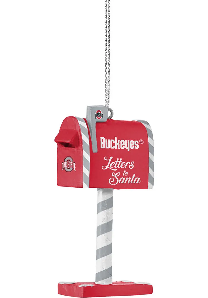 Ohio State Buckeyes Mailbox Ornament - Red