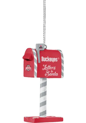 Ohio State Buckeyes Mailbox Ornament - Red
