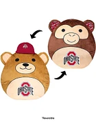 Forever Collectibles Ohio State Buckeyes  9 Inch Reversible Squisherz Monkey/Bear Plush