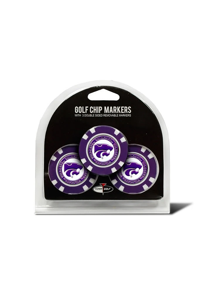K-State Wildcats 3pk Poker Chip Golf Ball Marker