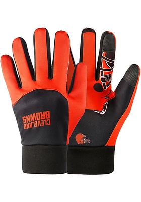 Forever Collectibles Cleveland Browns Palm Logo Texting Mens Gloves