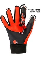 Forever Collectibles Cleveland Browns Palm Logo Texting Mens Gloves