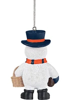 Detroit Tigers Snowman Basket Ornament -