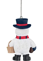 Cleveland Guardians Snowman Basket Ornament -