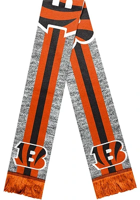 Forever Collectibles Cincinnati Bengals Gray Big Logo Mens Scarf