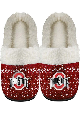 Ohio State Buckeyes Toothbrush Yarn Cup Sole Womens Slippers