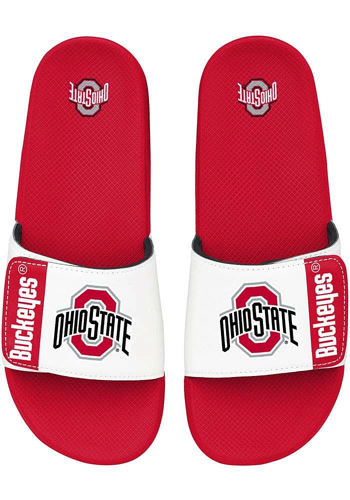 Ohio State Buckeyes Velcro Tab Mens Slides