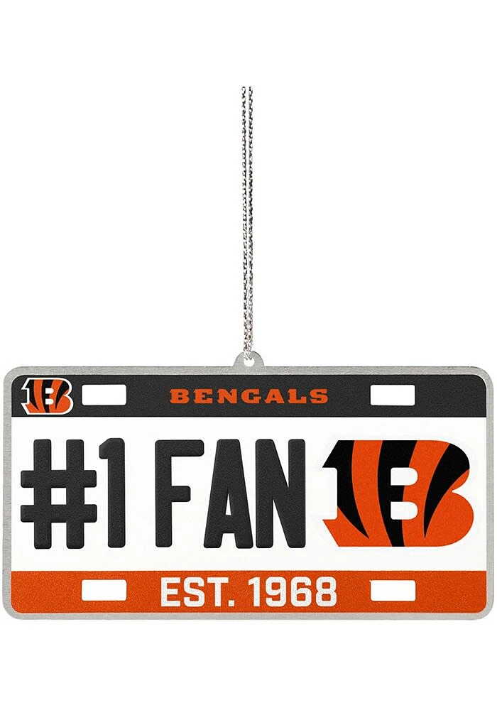 Cincinnati Bengals license plate Ornament