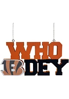 Cincinnati Bengals wood slogan Ornament