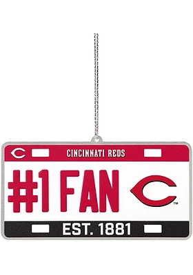 Cincinnati Reds license plate Ornament