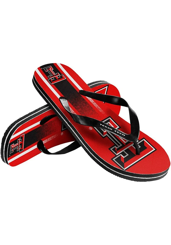 Texas Tech Red Raiders Gradient Big Logo Mens Flip Flops