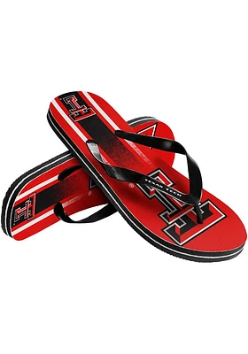 Texas Tech Red Raiders Gradient Big Logo Mens Flip Flops