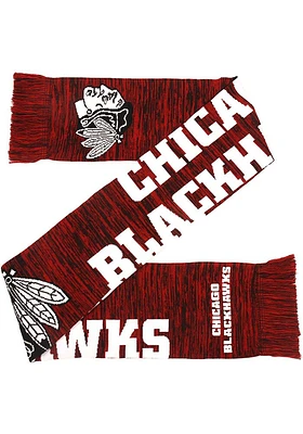 Forever Collectibles Chicago Blackhawks Big Logo Colorblend Mens Scarf