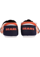Chicago Bears Navy Blue Stripe Canvas Womens Shoes