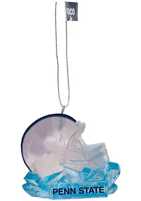 Penn State Nittany Lions Helmet Ice Sculpture Ornament - Blue