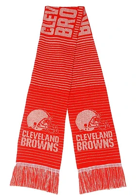 Forever Collectibles Cleveland Browns Glitter STripe Womens Scarf