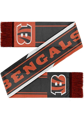 Forever Collectibles Cincinnati Bengals Colorwave Wordmark Mens Scarf