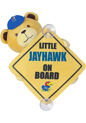 Kansas Jayhawks Forever Collectibles  Baby on Board Window Cling Plush - Blue