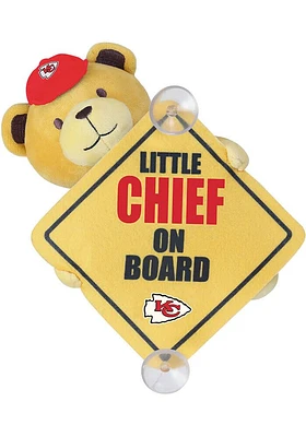 Kansas City Chiefs Forever Collectibles  Baby on Board Window Cling Plush - Red