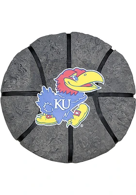 Kansas Jayhawks Ball Garden Rock - Blue