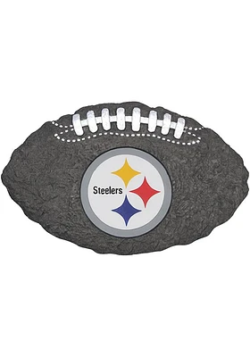 Pittsburgh Steelers Ball Garden Rock - Black