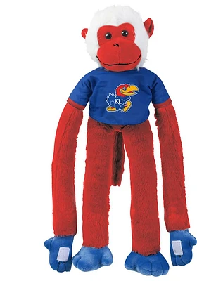 Kansas Jayhawks Forever Collectibles  Jersey Monkey Plush - Blue