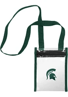 Forever Collectibles Michigan State Spartans Green Crossbody Clear Bag