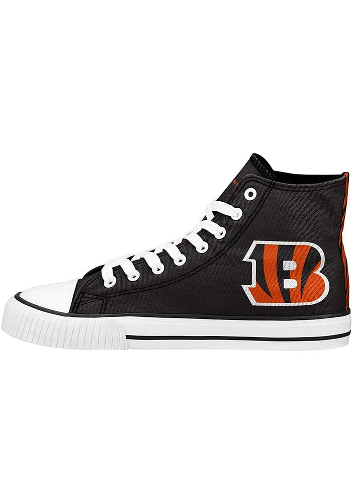 Cincinnati Bengals Orange Hi Top Mens Shoes