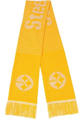 Forever Collectibles Pittsburgh Steelers Glitter Stripe Womens Scarf