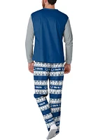 Forever Collectibles Indianapolis Colts Mens Blue CREWNECK UGLY Sleep Pants