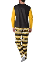 Forever Collectibles Pittsburgh Steelers Mens Black CREWNECK UGLY Sleep Pants
