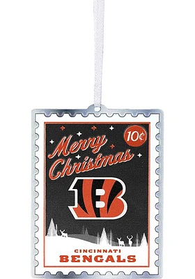 Cincinnati Bengals Metal Stamp Ornament