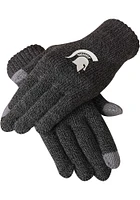 Forever Collectibles Michigan State Spartans Charcoal Gray Mens Gloves