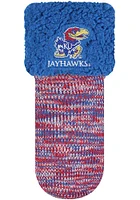 Kansas Jayhawks Colorblend Footy Womens Slippers