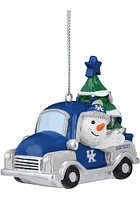 Kentucky Wildcats Snowman Riding Truck Ornament