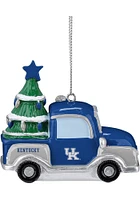 Kentucky Wildcats Snowman Riding Truck Ornament