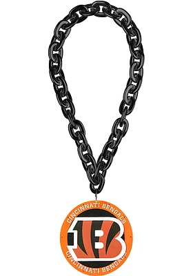 Cincinnati Bengals Big Logo Light Up Spinner Chain Spirit Necklace