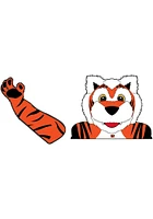 Forever Collectibles Cincinnati Bengals Mascot Wiper Auto Decal - Orange