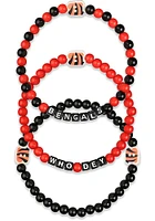 Cincinnati Bengals Bengals 3 Pack Team Mens Bracelet