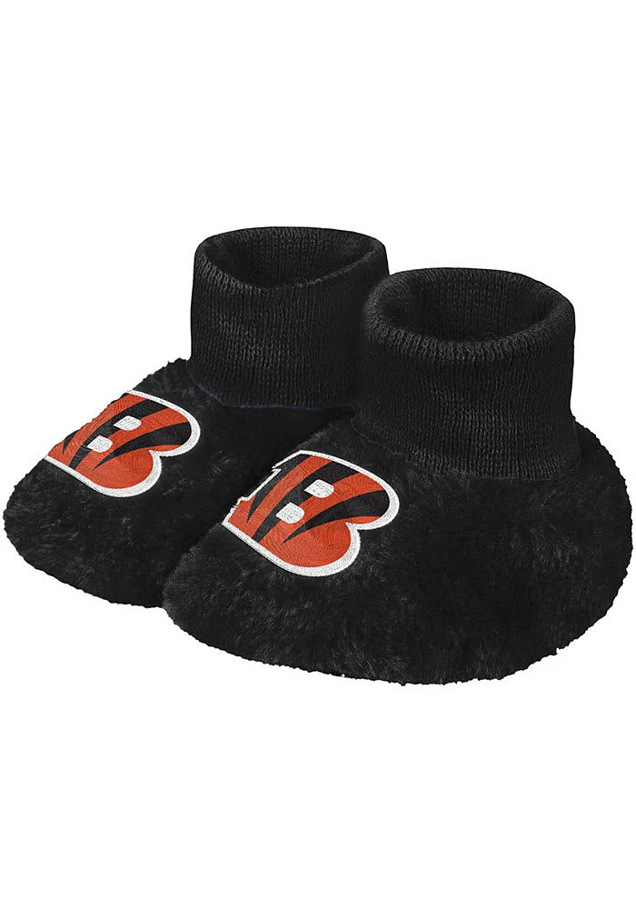 Cincinnati Bengals Big Logo Sherpa Baby Slippers