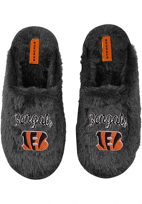 Cincinnati Bengals Team Color Sherpa Womens Slippers