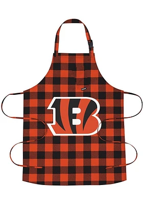 Cincinnati Bengals Buffalo Plaid BBQ Apron