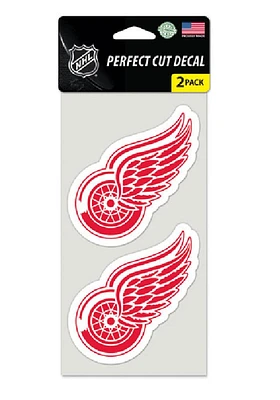 Detroit Red Wings 4x4 2 Pack Auto Decal - Red