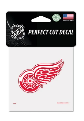 Detroit Red Wings 4x4 Auto Decal - Red