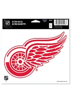 Detroit Red Wings 5x6 Logo Auto Decal - Red